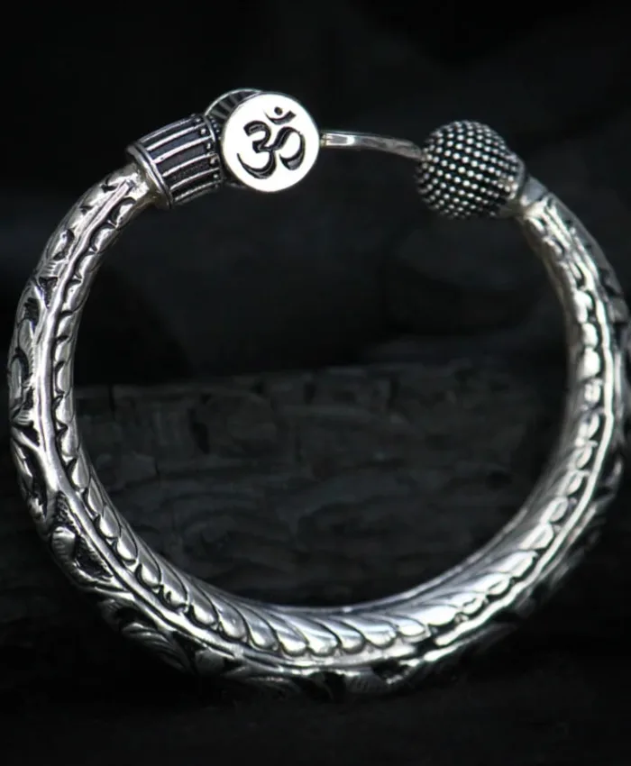 925 Sterling Silver Mahadev Trishul Kada
