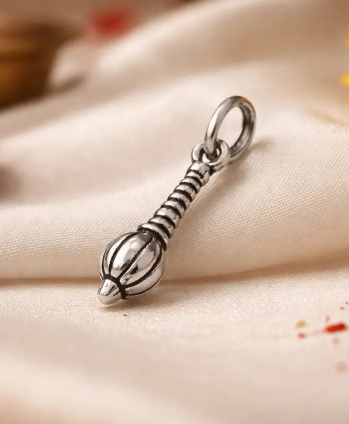 925 Sterling Silver Hanuman Ji Gada Locket