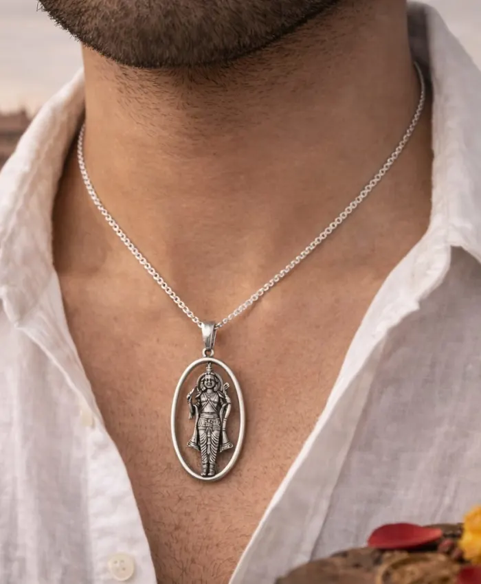 925 Sterling Silver Lord Ram Ji Locket