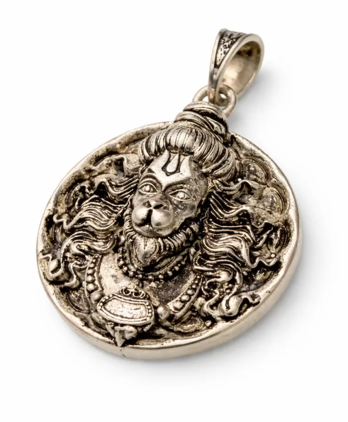 925 Sterling Silver Hanuman Ji Face Locket