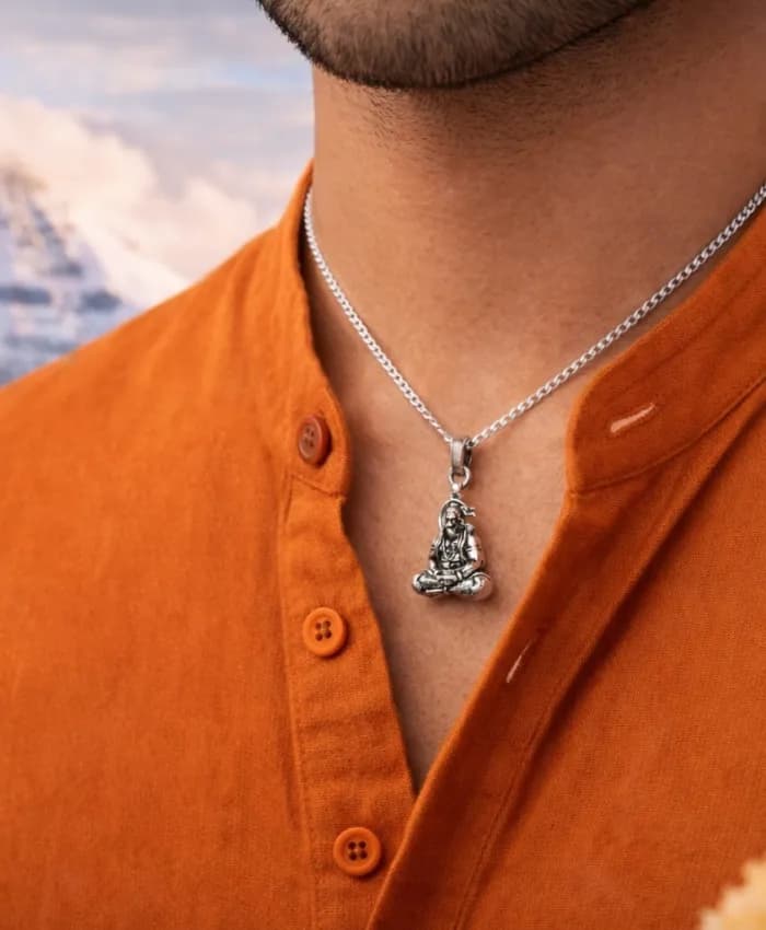 925 Sterling Silver Sitting Hanuman Ji Locket