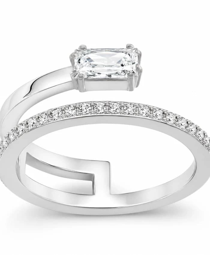Modern Geometric Open Wrap Ring